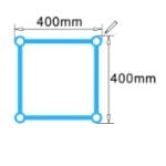 Eagle TS404 400mm Aluminum Spigot Box Lighting Truss sketch 1
