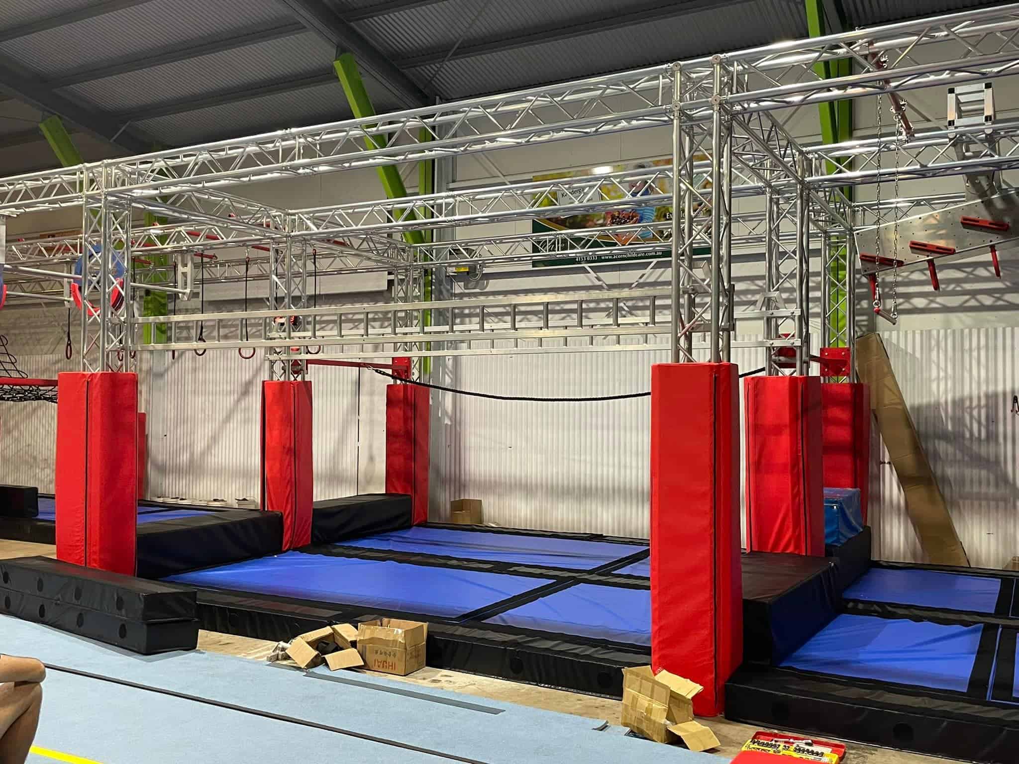 Trussings & Obstacles Courses for Gymfinity Bundaberg ninja obstacles 1