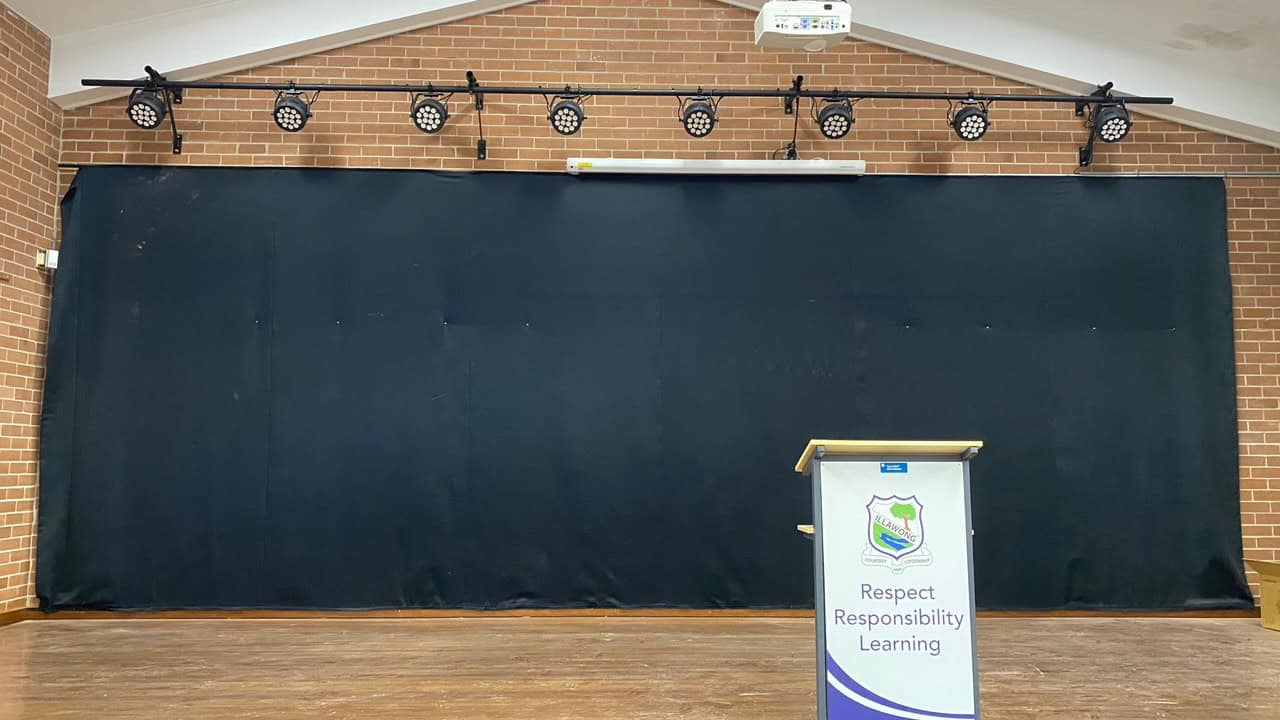 Stage Lighting Bar Installation at Illawong Public School: Transforming School Hall Events Illawong PS Lighting Bar 4